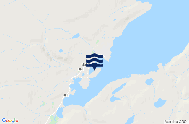 Carte des horaires des marées pour Båtsfjord, Norway