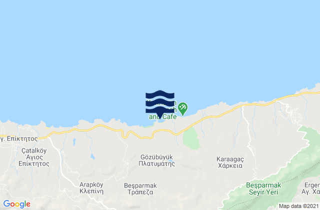 Carte des horaires des marées pour Béïkioï, Cyprus