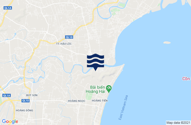 Carte des horaires des marées pour Bút Sơn, Vietnam
