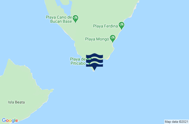 Carte des horaires des marées pour Cabo Beata, Dominican Republic