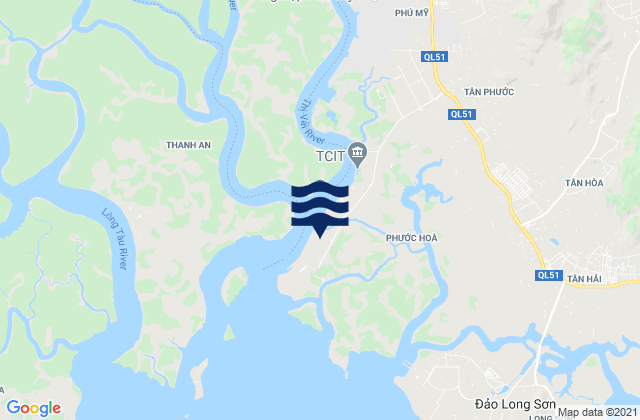 Carte des horaires des marées pour Cai Mep International Terminal, Vietnam