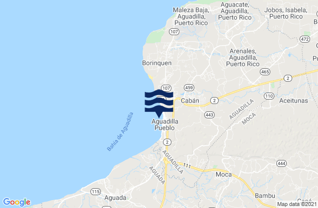 Carte des horaires des marées pour Caimital Alto Barrio, Puerto Rico