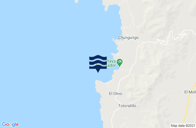 Carte des horaires des marées pour Caleta Totoralillo, Chile