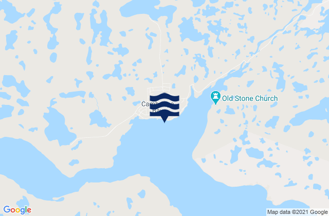Carte des horaires des marées pour Cambridge Bay, Canada