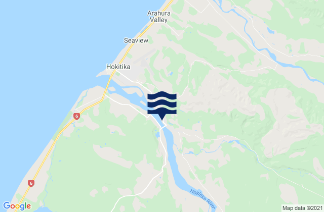 Carte des horaires des marées pour Camp Bay, New Zealand