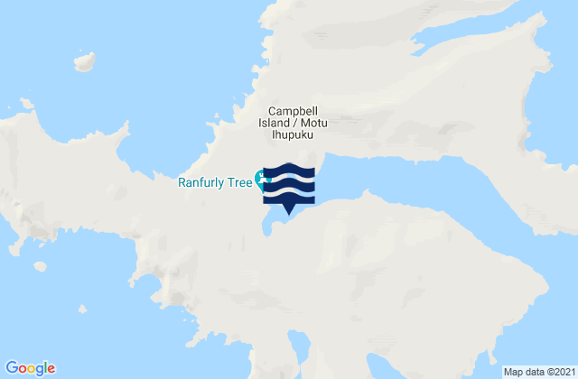 Carte des horaires des marées pour Campbell Island/Motu Ihupuku - Perseverance Harbour, New Zealand
