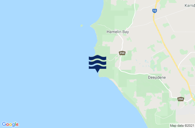 Carte des horaires des marées pour Cape Hamelin, Australia