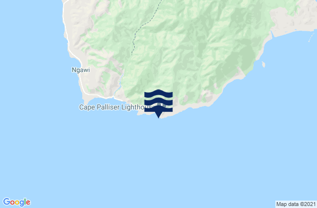 Carte des horaires des marées pour Cape Palliser Lighthouse, New Zealand