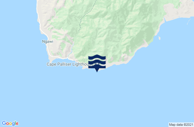 Carte des horaires des marées pour Cape Palliser, New Zealand