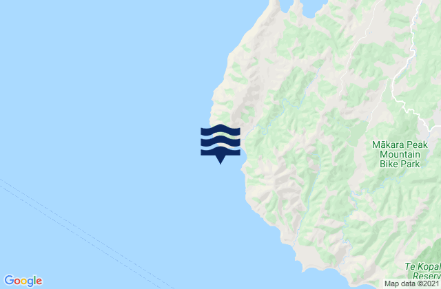 Carte des horaires des marées pour Cape Terawhiti (Oteranga Bay), New Zealand