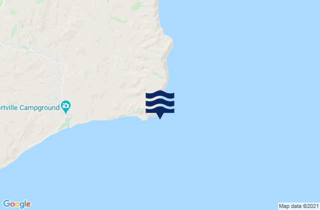 Carte des horaires des marées pour Cape Turnagain, New Zealand