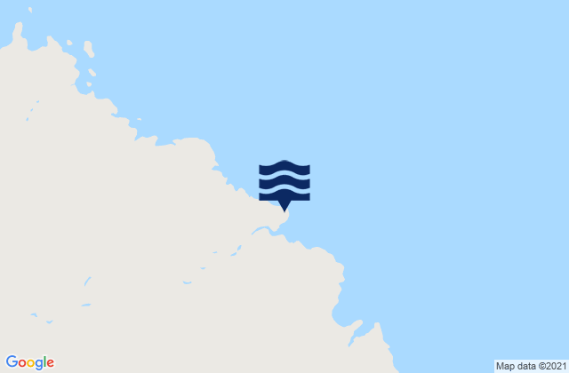 Carte des horaires des marées pour Cape Whiskey, Australia