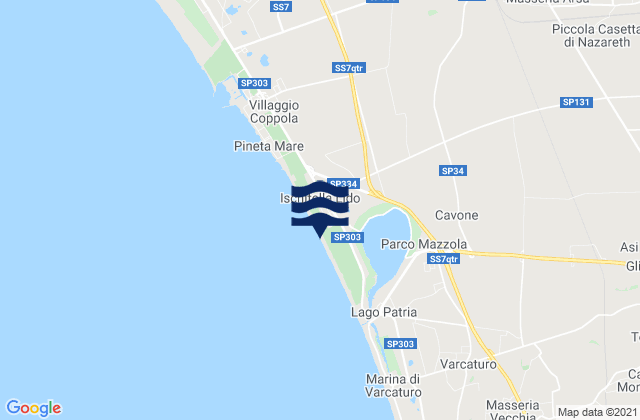 Carte des horaires des marées pour Casal di Principe, Italy