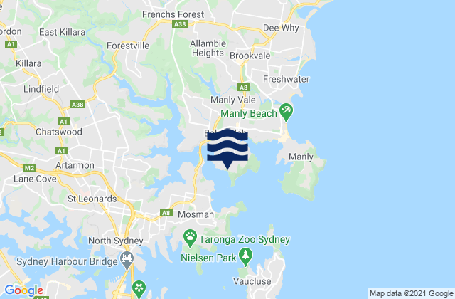 Carte des horaires des marées pour Castle Rock Beach, Australia