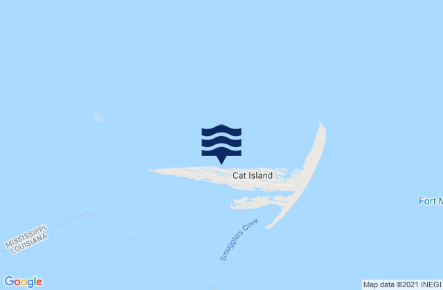 Carte des horaires des marées pour Cat Island, United States
