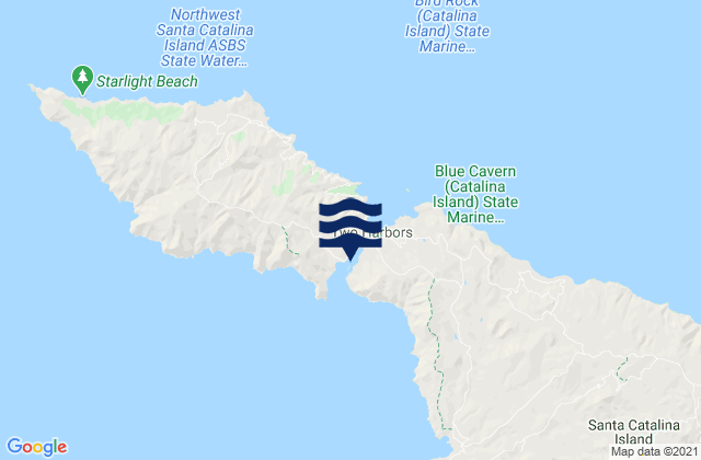 Carte des horaires des marées pour Catalina Harbor (Santa Catalina Island), United States