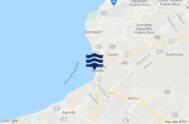 Carte des horaires des marées pour Centro Barrio, Puerto Rico