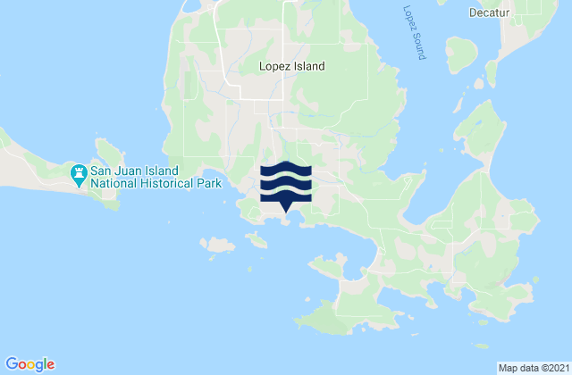 Carte des horaires des marées pour Charles Island, United States