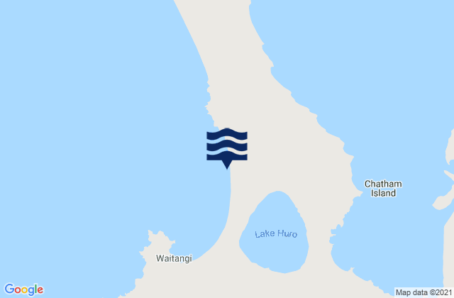 Carte des horaires des marées pour Chatham Island, New Zealand