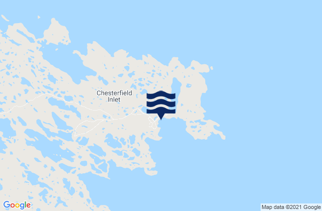 Carte des horaires des marées pour Chesterfield Inlet, Canada