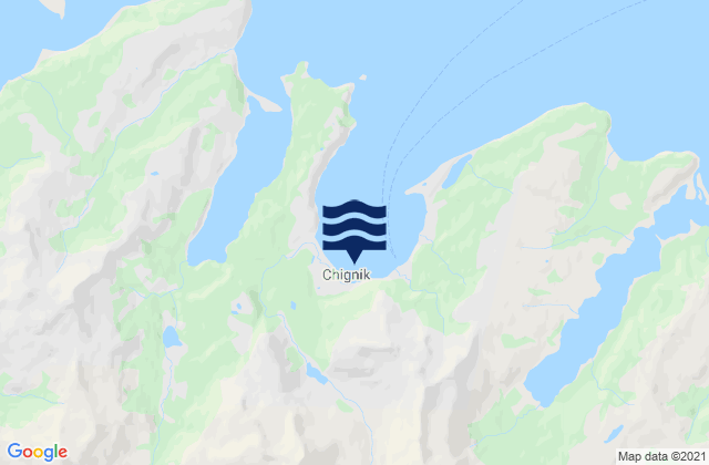 Carte des horaires des marées pour Chignik (Anchorage Bay), United States