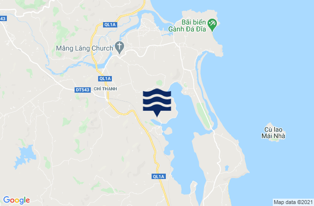 Carte des horaires des marées pour Chí Thạnh, Vietnam