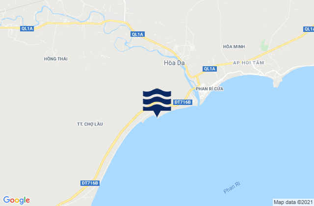 Carte des horaires des marées pour Chợ Lầu, Vietnam