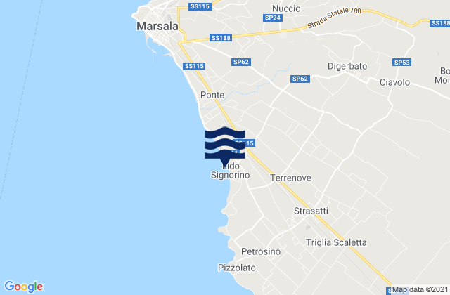 Carte des horaires des marées pour Ciavolo, Italy