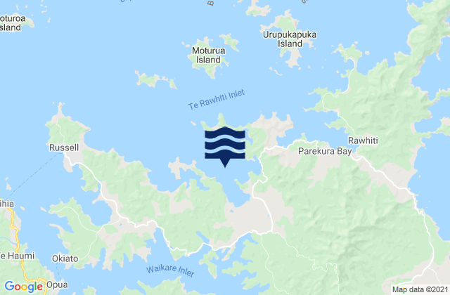 Carte des horaires des marées pour Clendon Cove, New Zealand