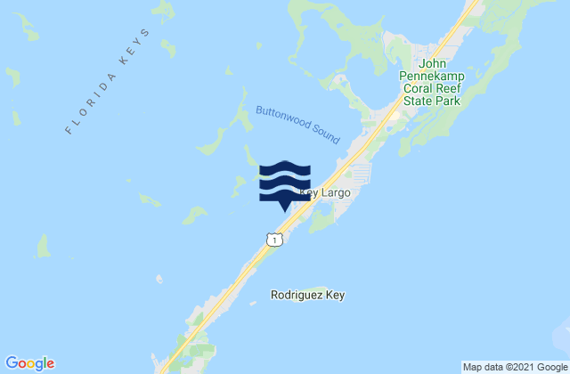 Carte des horaires des marées pour Cocoanut Key Bay, United States