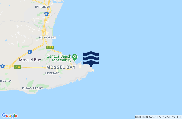 Carte des horaires des marées pour Coffee Bay Point, South Africa