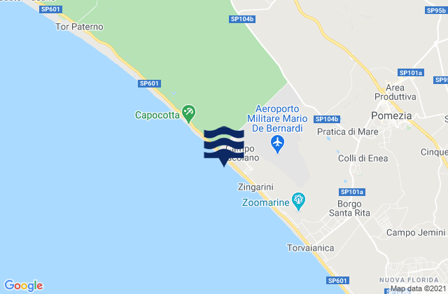 Carte des horaires des marées pour Colle del Pino, Italy