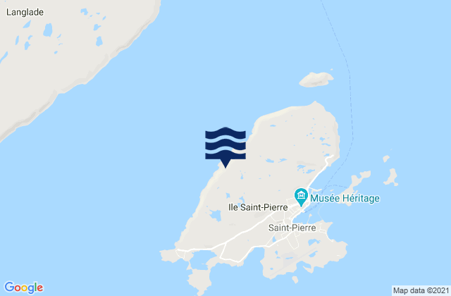 Carte des horaires des marées pour Commune de Saint-Pierre, Saint Pierre and Miquelon