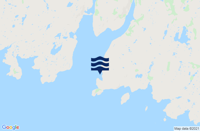 Carte des horaires des marées pour Connoire Bay, Canada