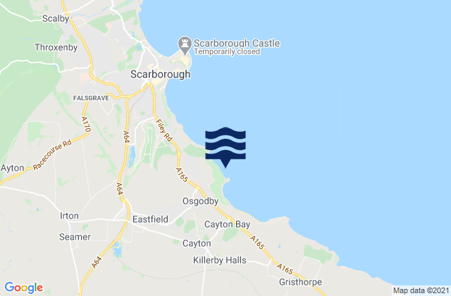 Carte des horaires des marées pour Cornelian Bay, United Kingdom
