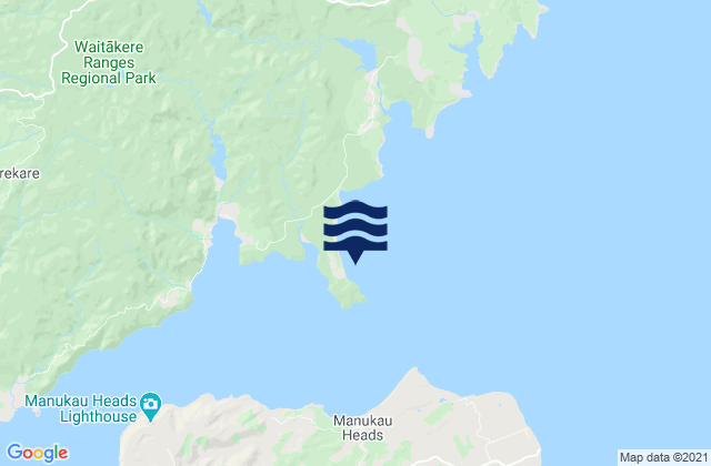 Carte des horaires des marées pour Cornwallis, New Zealand