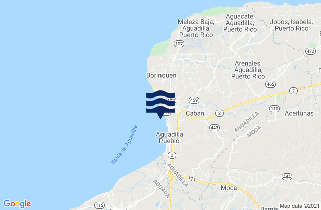 Carte des horaires des marées pour Corrales Barrio, Puerto Rico