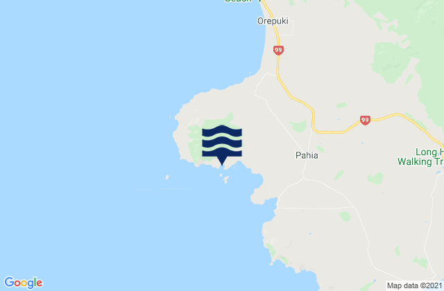 Carte des horaires des marées pour Cosy Nook, New Zealand