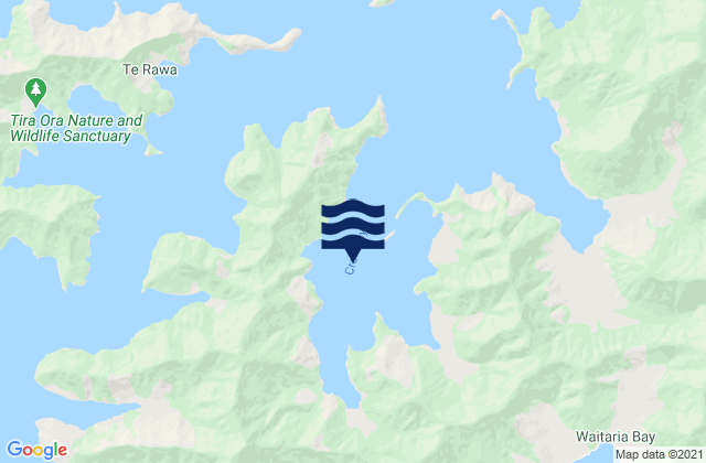 Carte des horaires des marées pour Crail Bay, New Zealand