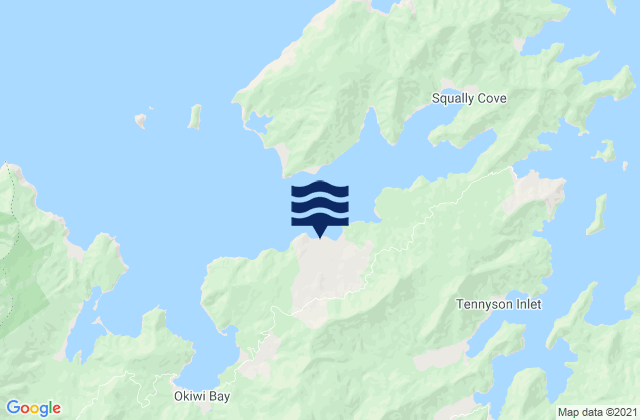 Carte des horaires des marées pour Croiselles, New Zealand