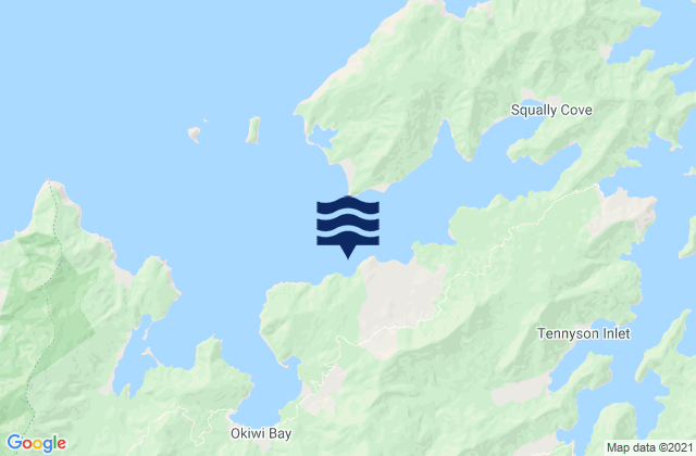Carte des horaires des marées pour Croisilles Harbour, New Zealand