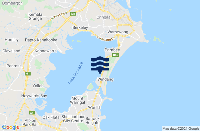 Carte des horaires des marées pour Cudgeree Bay, Australia
