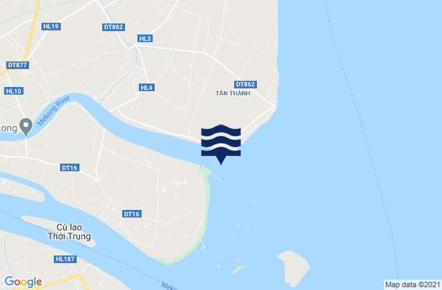Carte des horaires des marées pour Cửa Tiểu, Vietnam