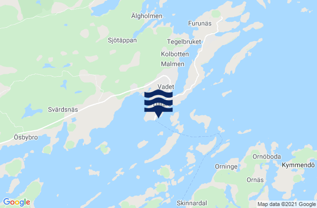 Carte des horaires des marées pour Dalarö, Sweden