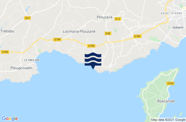 Carte des horaires des marées pour Dalbosc, France