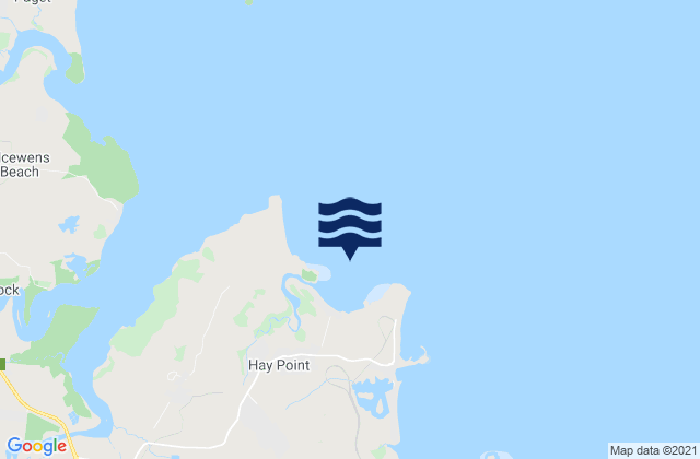 Carte des horaires des marées pour Dalrymple Bay, Australia