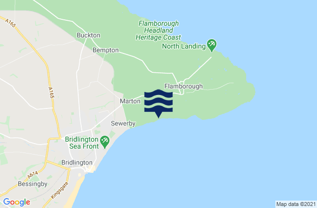 Carte des horaires des marées pour Danes Dyke Beach, United Kingdom