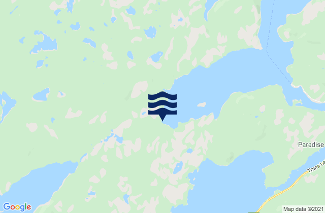 Carte des horaires des marées pour Dark Cove, Canada