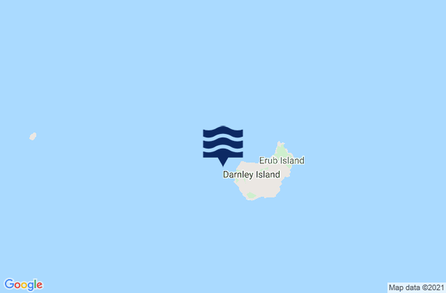 Carte des horaires des marées pour Darnley Island Barge, Australia