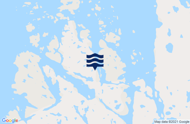 Carte des horaires des marées pour Dease Peninsula, Canada